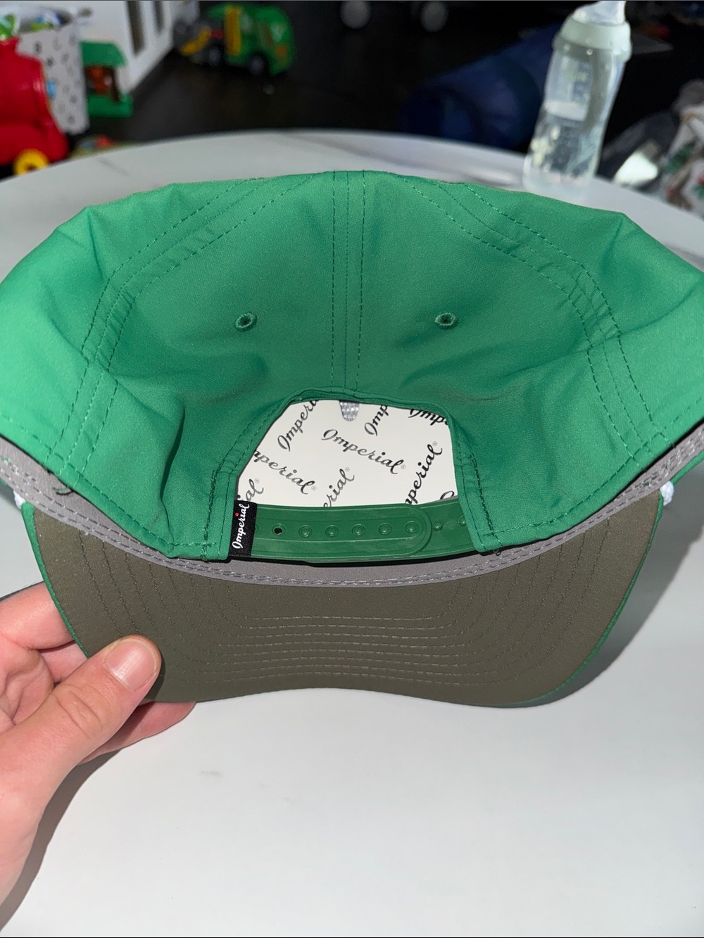 Imperial Green Retro 5-Panel Rope Cap - Picture 3 of 3